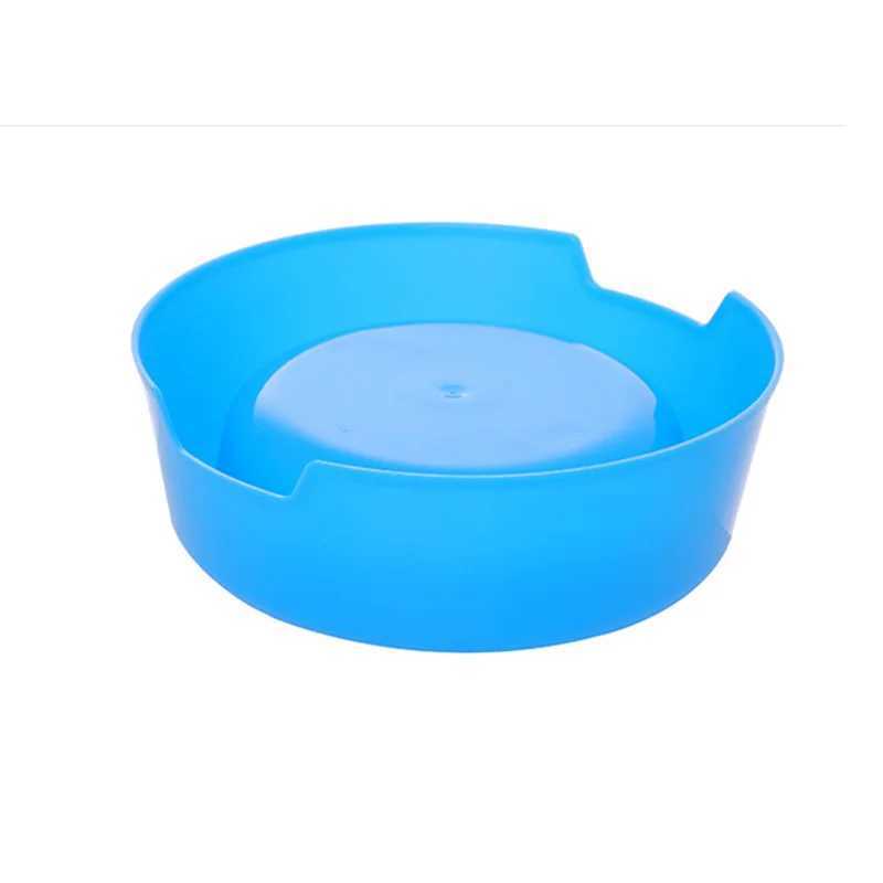 New Colorful Pet Bowl Dog Cat Puppy Plastic Round Bowl Travel Feeding Food Water Bowl Dish Dog Food Bowls Pet Products C251009
