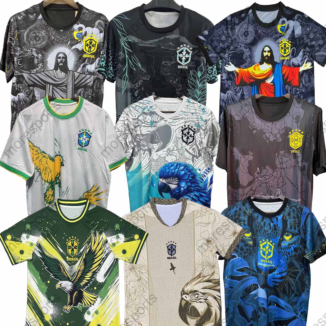 2025 bRAZILS soccer jerseys Christ the Redeemer Kit Special concept RICHARLISON NEYMAR shirt RAPHINHA G.JESUS VINI JR Football Uniform