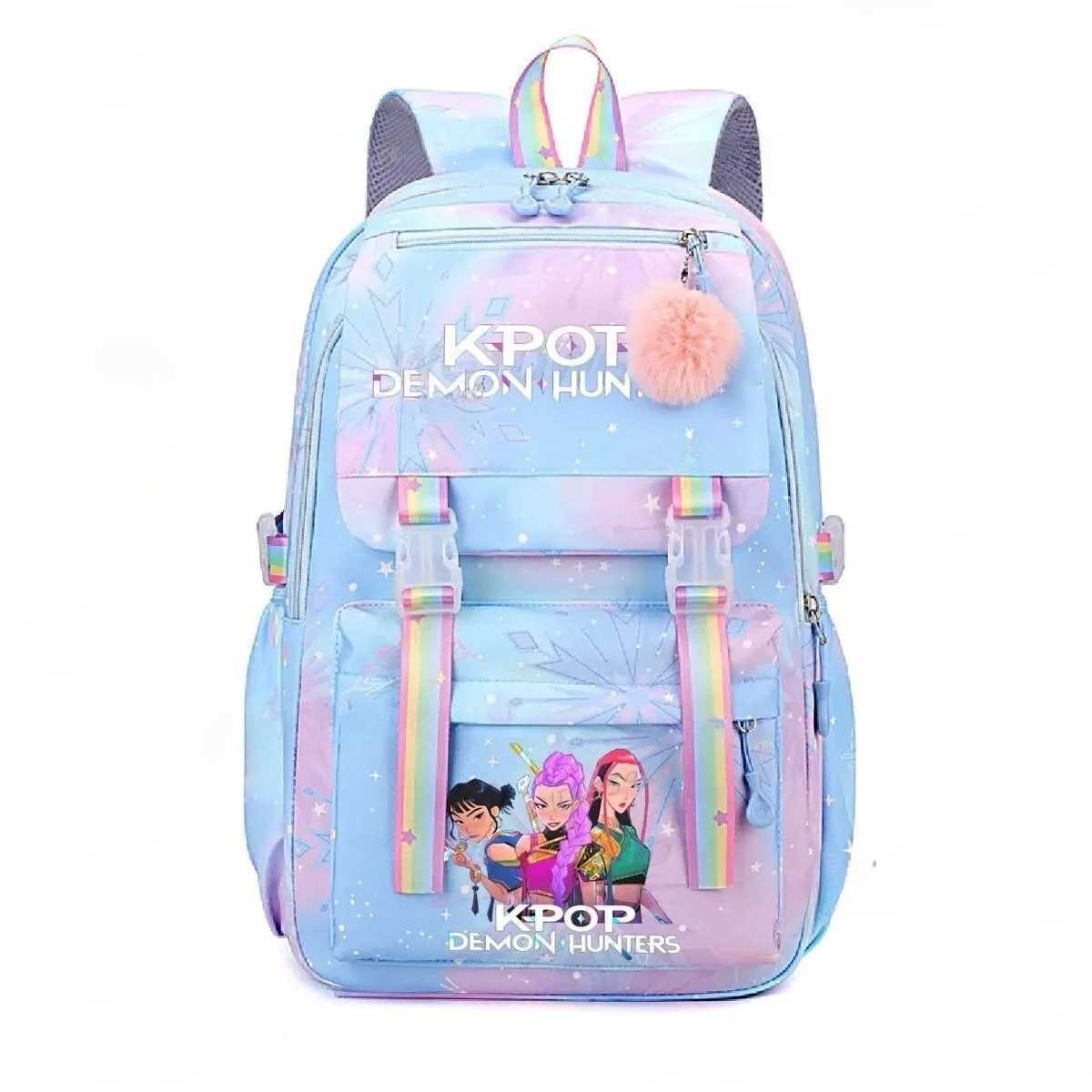 Miniso KPop Demon Hunters Daily Bagpack Hot Movie Print Backpacks for Girl Boy KPop Fashion Casual Students School Backpack Z251010