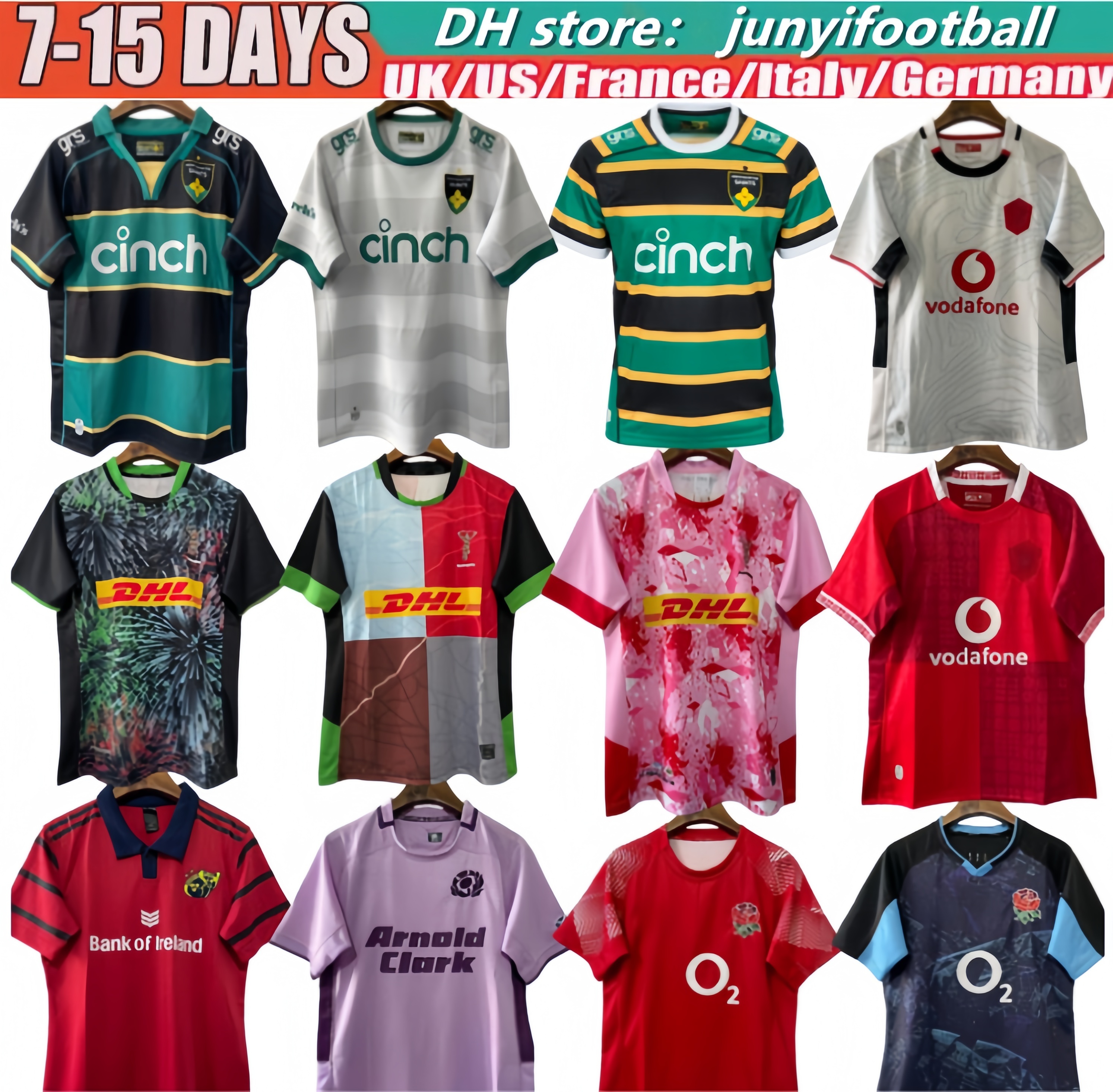 Scotland S-5XL 25 26 stade Leinster Munster rugby jersey Ulster Harlequins Connacht Northampton Saints Toulouse 2025 26 waleAs ALTERNATE irish club shirt 888