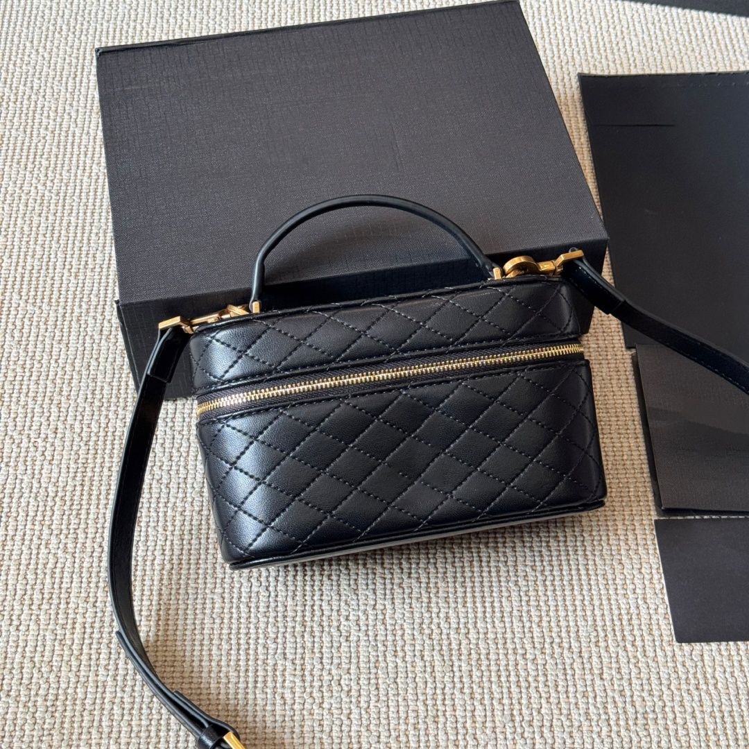 Designer Vanity Gaby Rose Mini Makeup Box Women Shoulder Bag Cosmetic Pochette Luxury Toiletry Handbag Crossbody Purses Wallet