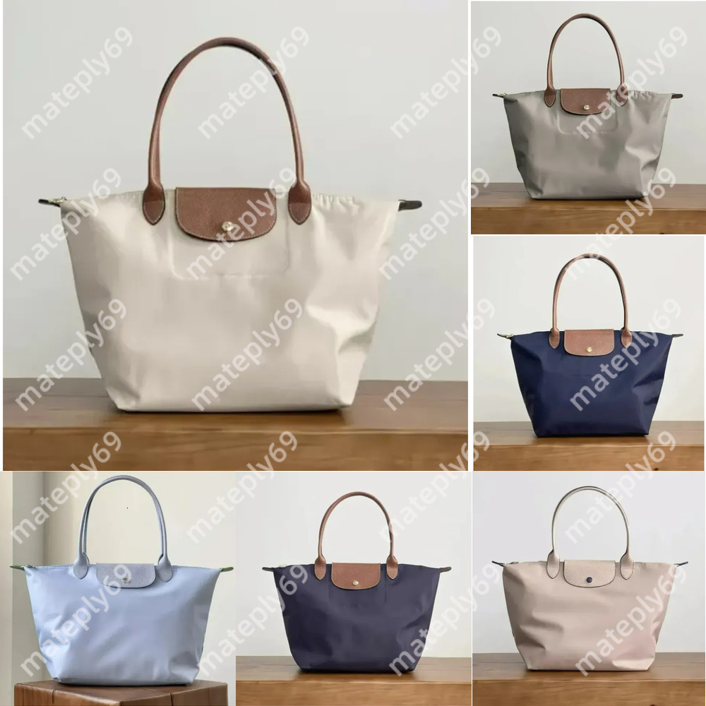 2025 AAA Designer Nylon Tote Shoulder Bags Computer Women Lady Large Shopping Bag Handbags Beach Navy Blue Black Brown Large Sizes longlys champlys Bags E24