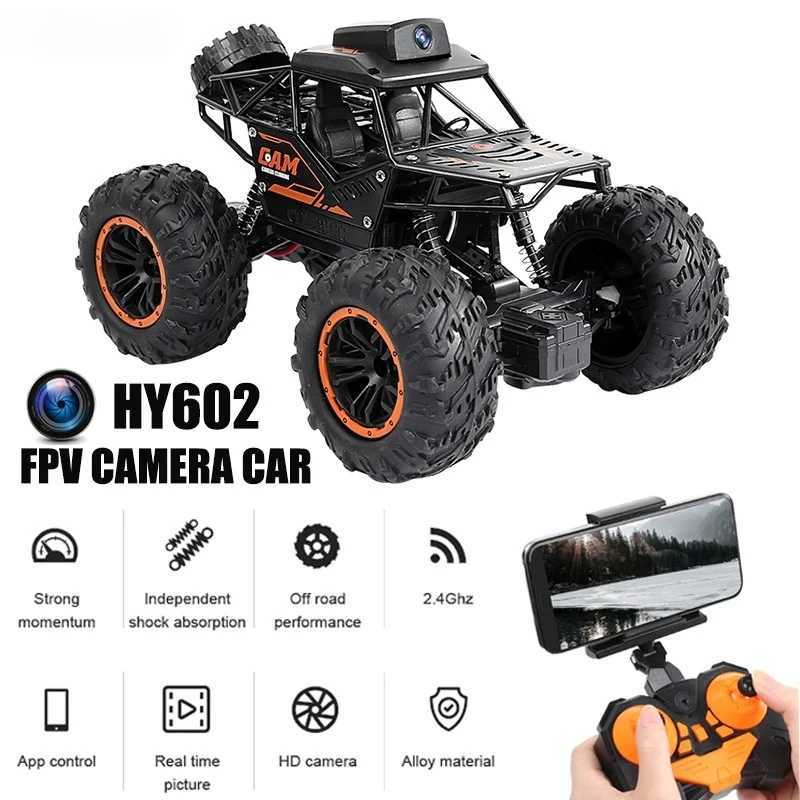 Rc Car With HD Camera FPV WIFI Machine On Remote Control Stunt 118 24G SUV Radiocontrol Climbing Toys For Kids on a SignT251010