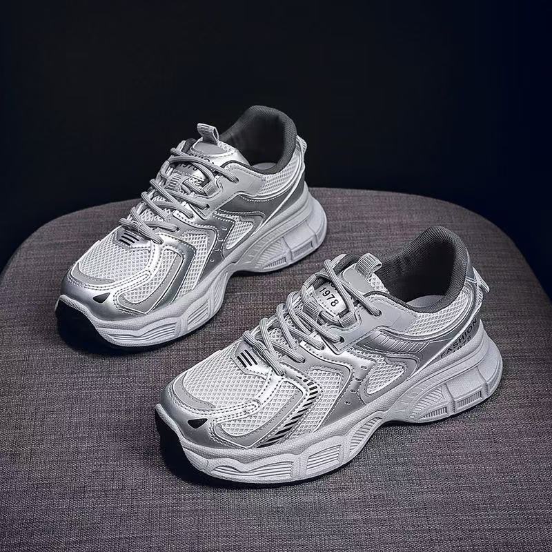 Sports Dad Shoes for Women 2025 Spring and Autumn New Versatile Student Korean Edition Thick soled Height Increasing Casual Breathable Running Shoes