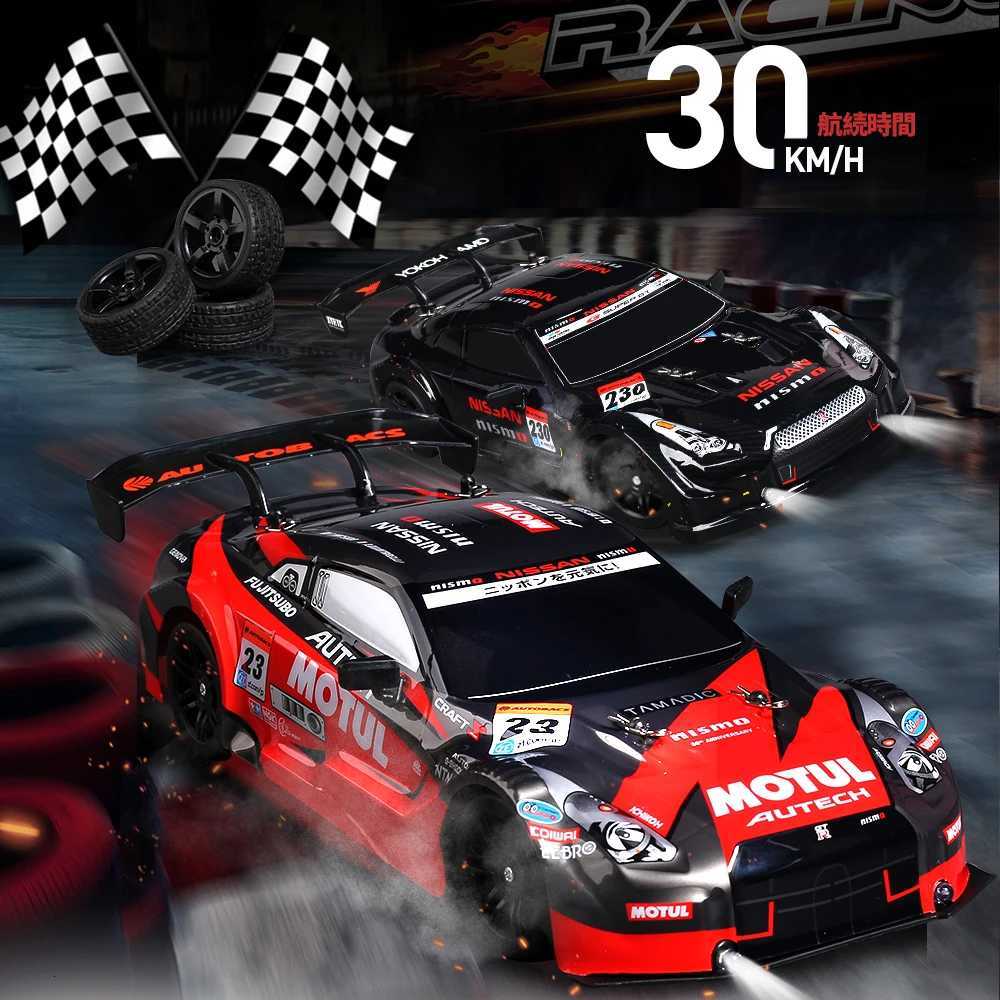 116 24G 4WD RC Toy Car Model 8100 HighSpeed Drift LED Lights Electric Racing Rechargeable Kids GiftT251010
