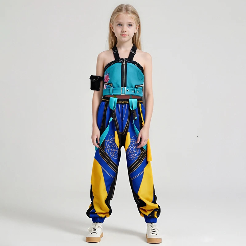 Anime Kids Girl Roleplay Cosplay Costumes Zoey Full Costume Set for Kpop Halloween Carnival Party Suits Clothes Outfit251014