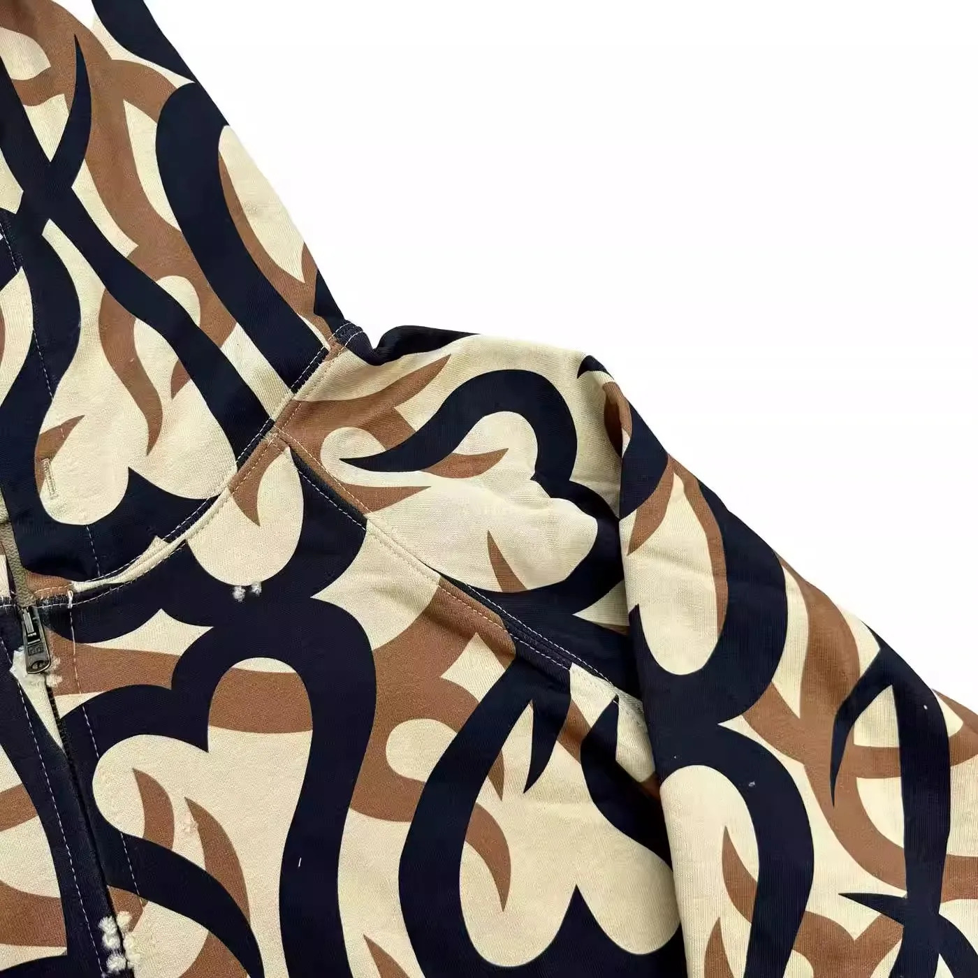 Number Nine Tribal Camo Hearts zip up Thorn Tears Zipper Coat Camouflage hoodies WY1356 251008