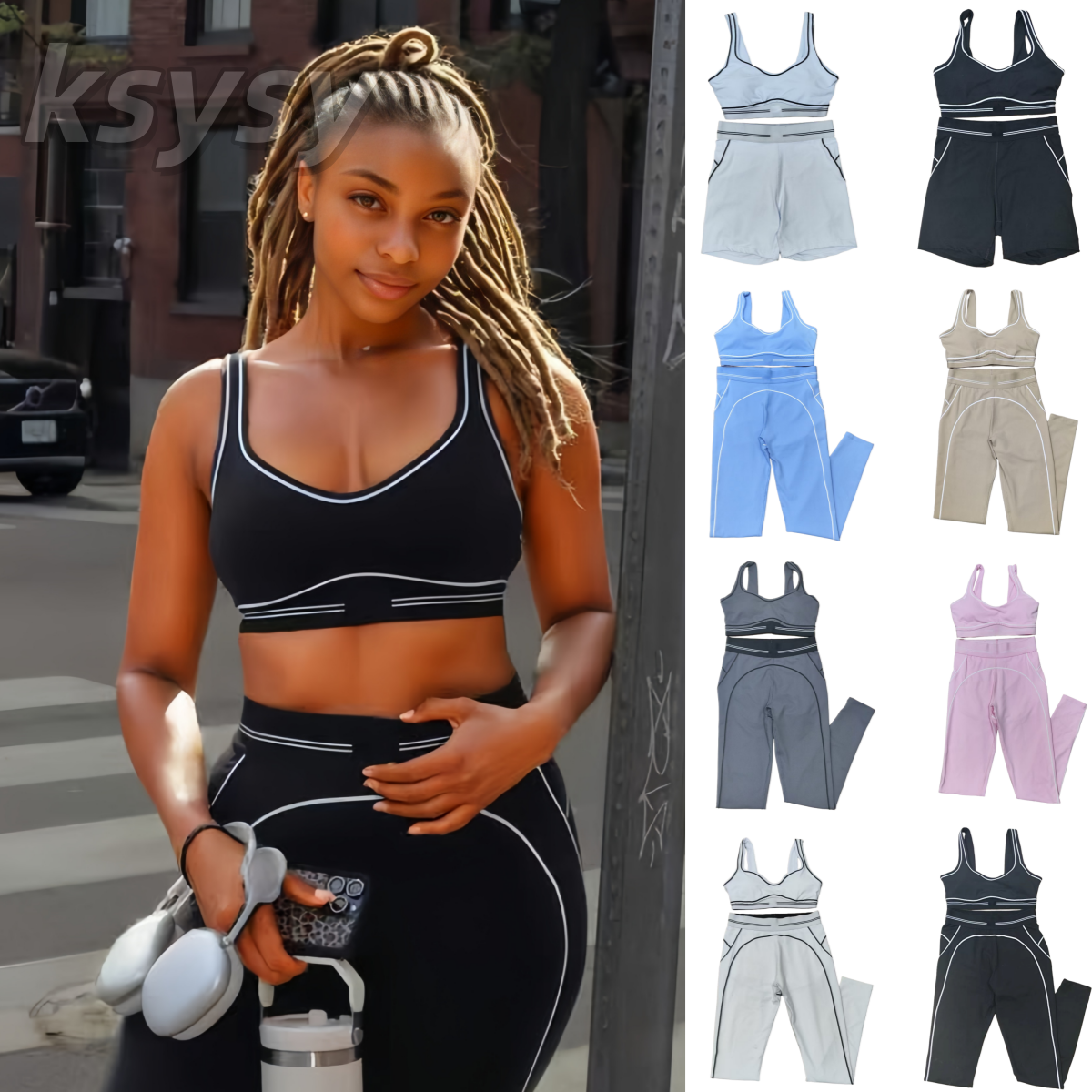 10A Bra leggings Set Women Soft Elastic Yoga Pants Gym Set Bag Pants Outfits Lady Sports Pants Fitness Supplies Bra Set Sports Bra Shorts sets Yoga Women Clothes