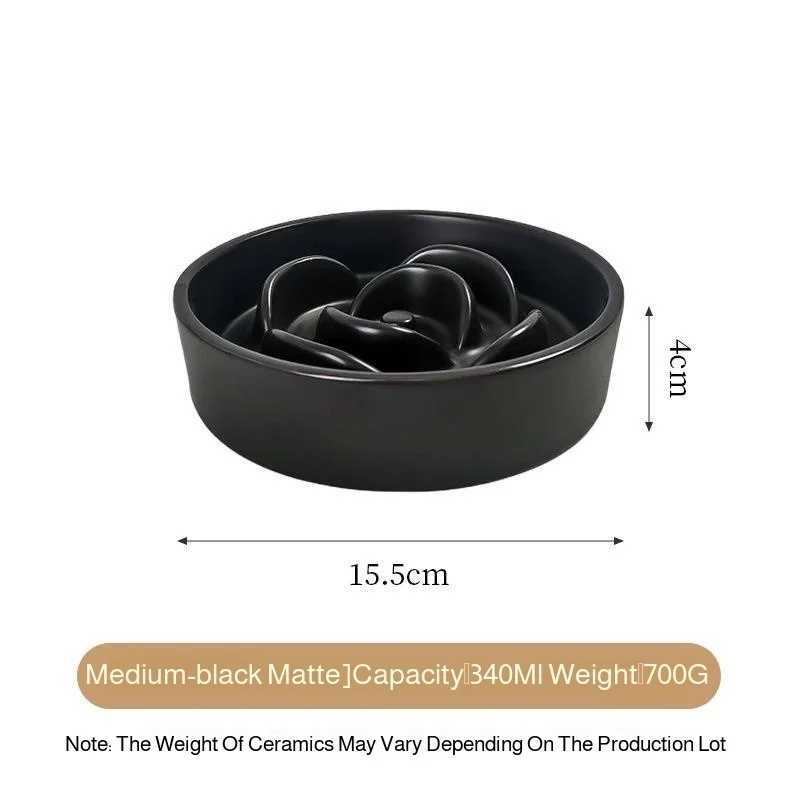 Creative Simple Solid Color Pet Bowl With Bowl Stand To Prevent Tipping Over Cat Bowl AntiChoking Feeding Bowl Cat Water Bowl C251009