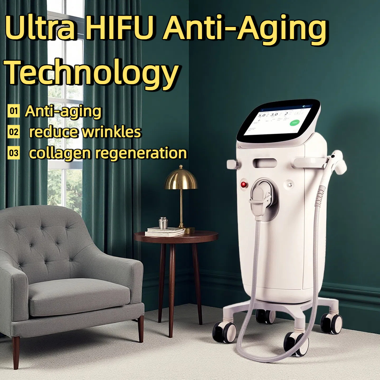 New Ultra HIFU Anti-Aging Technology Anti-aging Reduces Wrinkles And Stimulates Collagen Regeneration Efficient And non-invasive Facial Contouring Equ