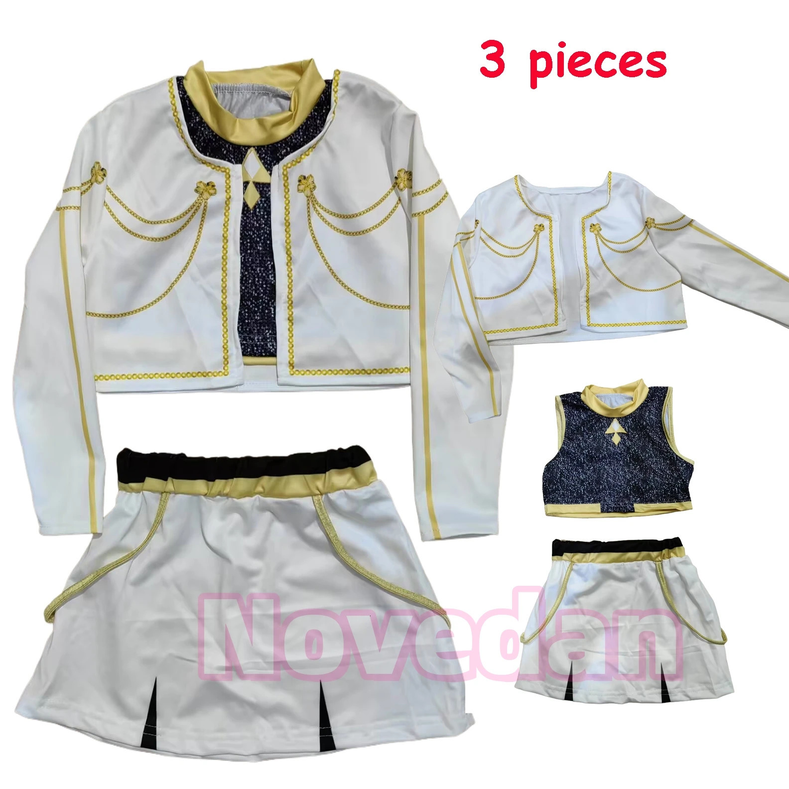 Kids KPop Demon Hunters Costume Set Zoey Rumi Mira Cosplay Huntrix Golden Girls Fancy Dress For Birthday Party Halloween Xmas251010