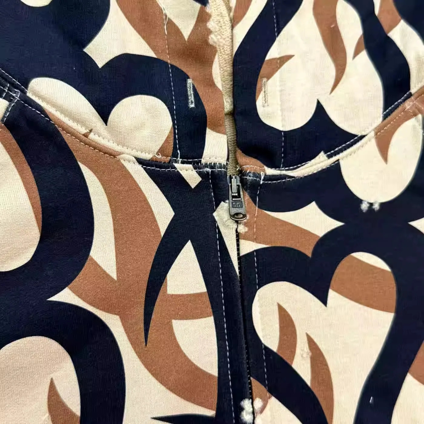 Number Nine Tribal Camo Hearts zip up Thorn Tears Zipper Coat Camouflage hoodies WY1356 251008