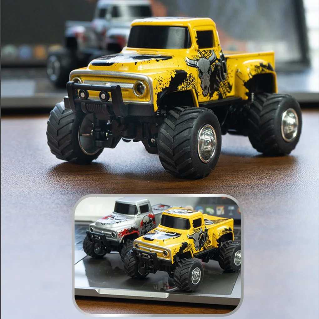 RC OffRoad Truck 164 Rc Car Mini 24Ghz Remote Control Cars with Cool Spray Painting Pattern Rc Offroad Vehicle Boys ToysT251010