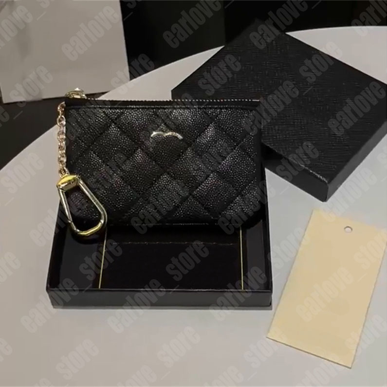 Designer Keychain Wallet For Man And Women Luxury Card Holders Mini Coin Purse Bag Charm Zipper Key Pouch Womens Wallets