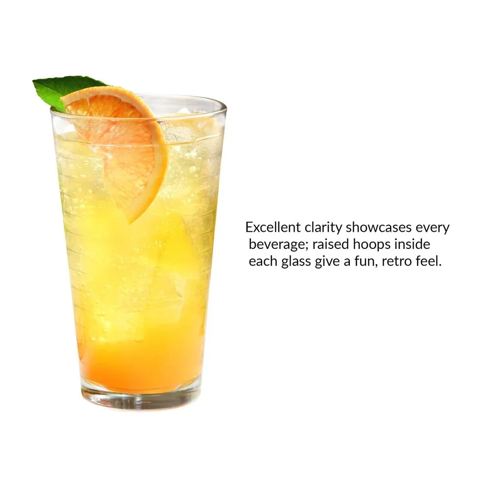 8Piece Set HighQuality Drinking Glasses Elegant Drinkware Stackable Durable Dishwasher Safe Home Bar Kitchen Party 251010