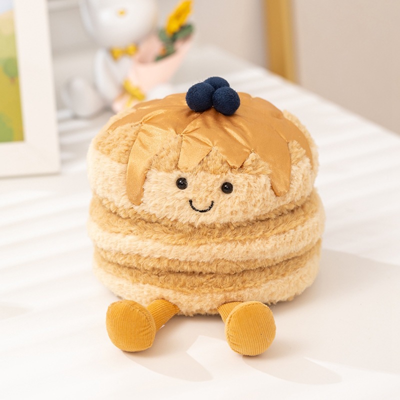 jc Bagel Waffle Pancake Plush Toy Realistic Bread Food Series Doll