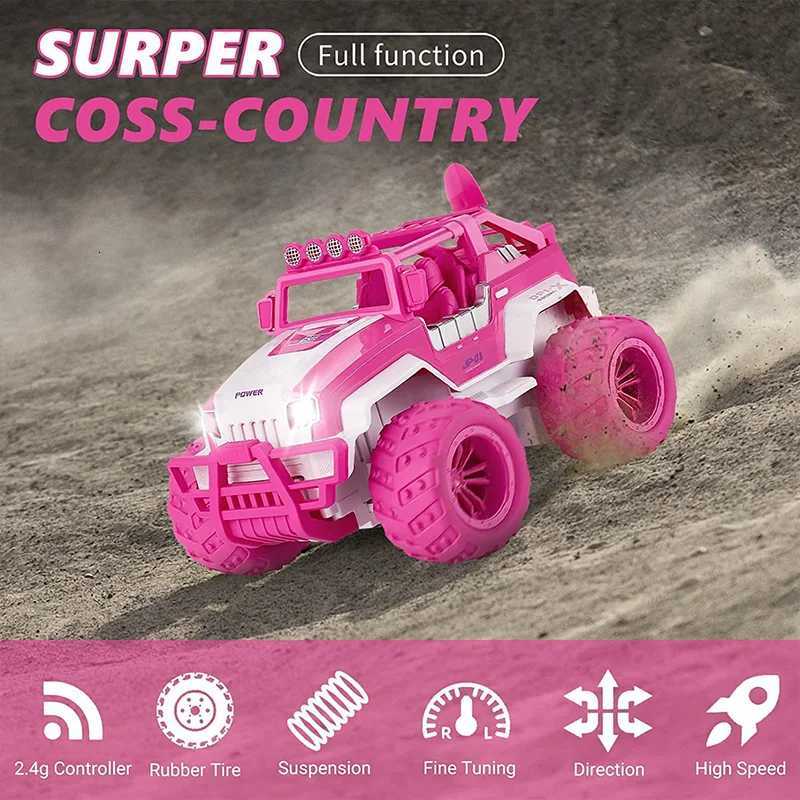 Remote Control Offroad Vehicle Pink Girl Toy Remote Control Car Climbing Car Children Boy Girl Toy Car GiftT251010