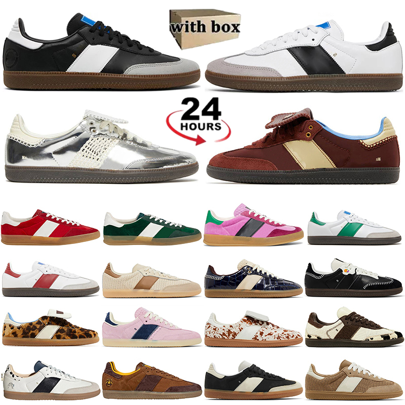 Sandals With Box mens designer shoes womens fashion flat casual shoes Leopard Navy Silver Pink Red Green Brown Blue White Core Black Pony Shoe Sports Trainers Size 364