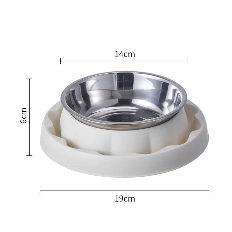 304 Stainless Steel Slow Feeder Bowl Heavy Duty AntiTip Base AntiChoke Maze AntProof Design for CatsSmall Dogs C251009