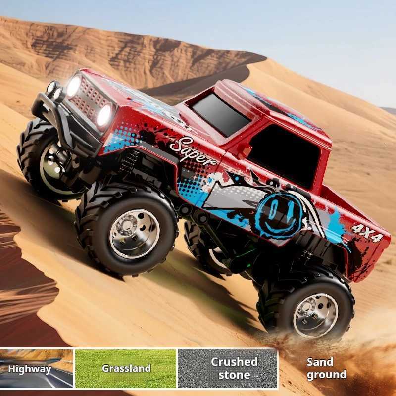 Small Monster 164 RC Car Mini 24Ghz Graffiti Design Remote Control Drift Car HighSpeed Offroad Climbing Cars Childrens ToysT251010