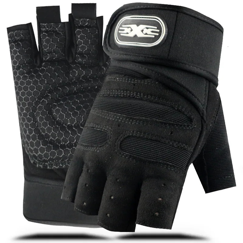 Gym Fitness Heavyweight Training Gloves Men women Body Building Half Finger NonSlip Wrist Support Weightlifting Sports 251010
