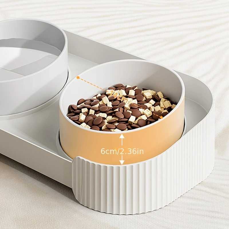 Ceramic Pet Cat Bowl Elevated Cat Feeder Large Capacity Pet Feeding Bowl for Small Dogs Cats Pet Supplies C251009