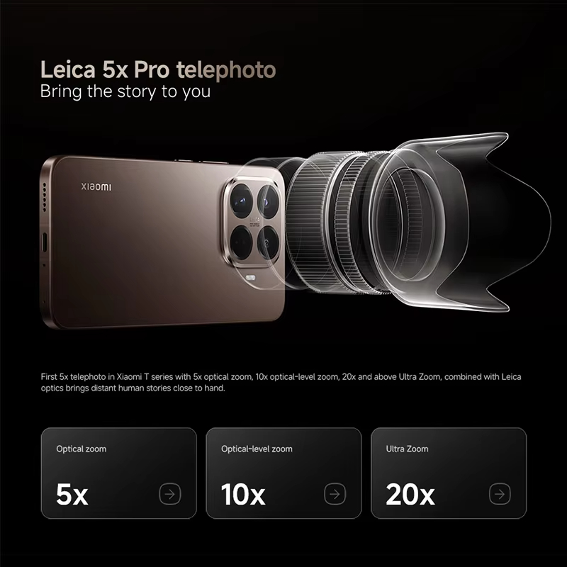 Xiaomi 15T Pro 5G Smartphone MTK Dimensity 9400+ Global Version 5500mAh 6.83" AMOLED Display 144Hz 50MP Camera