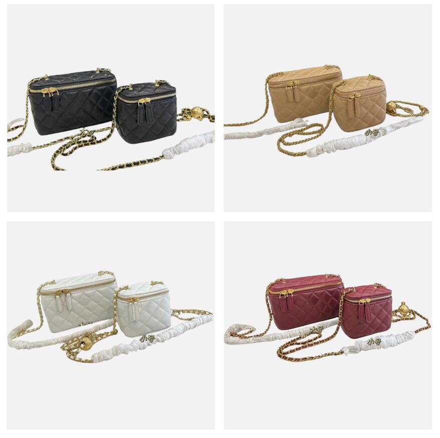 10A Cosmetic Bags Cases womens Makeup Bag Classic Luxury designer Double zipper travelling Toiletry Travel Pouch Ladies Wash bag Purses Handbags High Quality