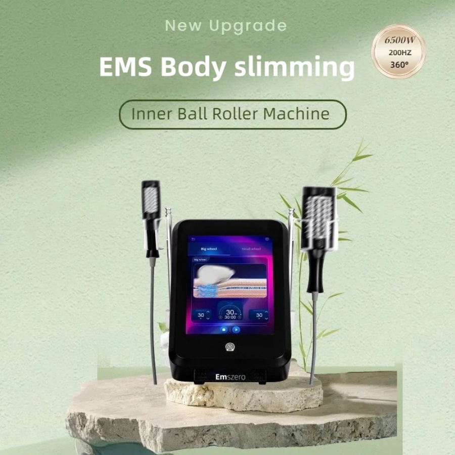 EMS Roller Cellulite Reduction Inner Ball Roller Infrared Vacuum Fat Loss Body Sculpting Machine Diamond White Massage Beauty