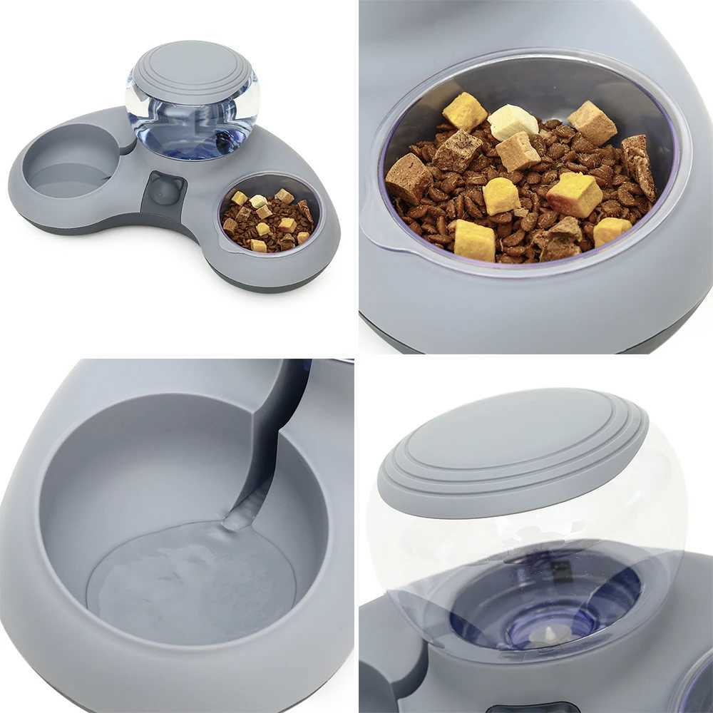 HOOPET New Style Cat Automatic Drinking Feeding Bowl Antioverturning Nonslip Bowl for Cats Dogs Cat Food Holder Teddy Dog Bowl C251009