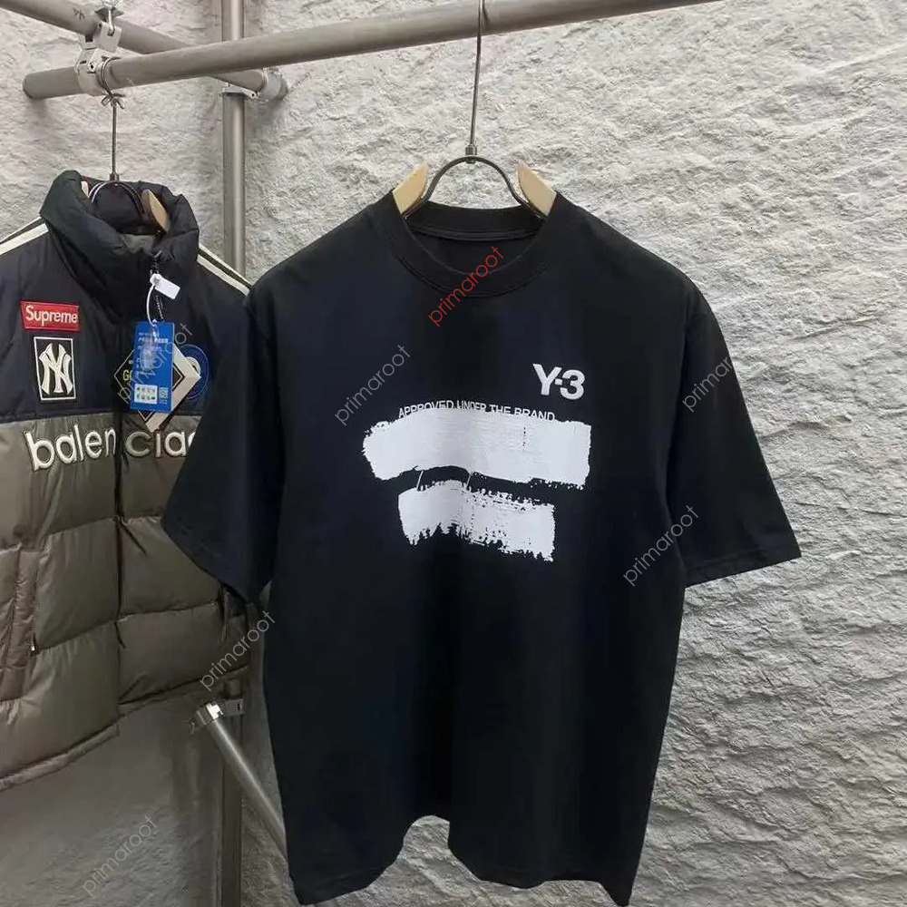Y-3 Shirt Men's T-Shirts High Quality 2025 Summer Fashion Brand Y3 Graffiti Lettering Printed Short Sleeve T-Shirt Loose Men And Women With Half Sleeves