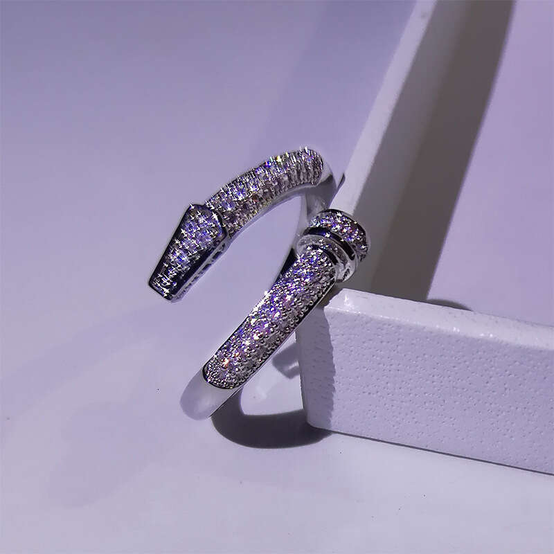 Jewellery finery exquisite classic stud ring, micro pave zirconia hand jewelry accessories for daily wear, delicate texture ornament.