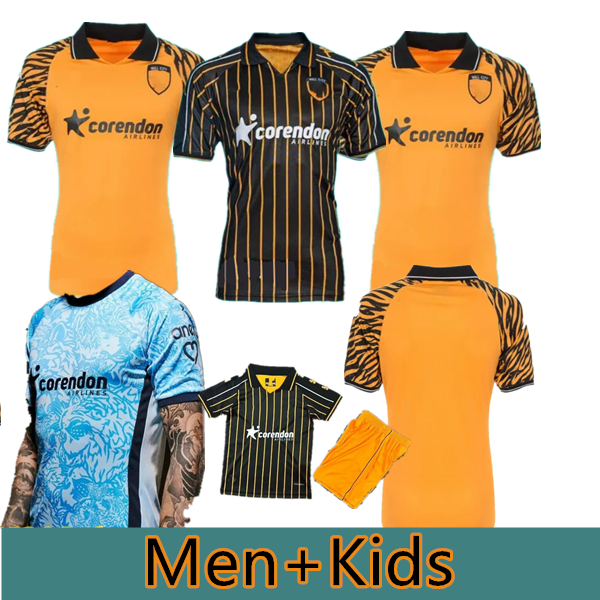 25 26 Hulls City Soccer Jerseys 2025 2056 Home Away Third Fans Version BELLOUMI McBURNIE MATAZO MILLAR Men Football Shirts size 3XL 4XL kids kit