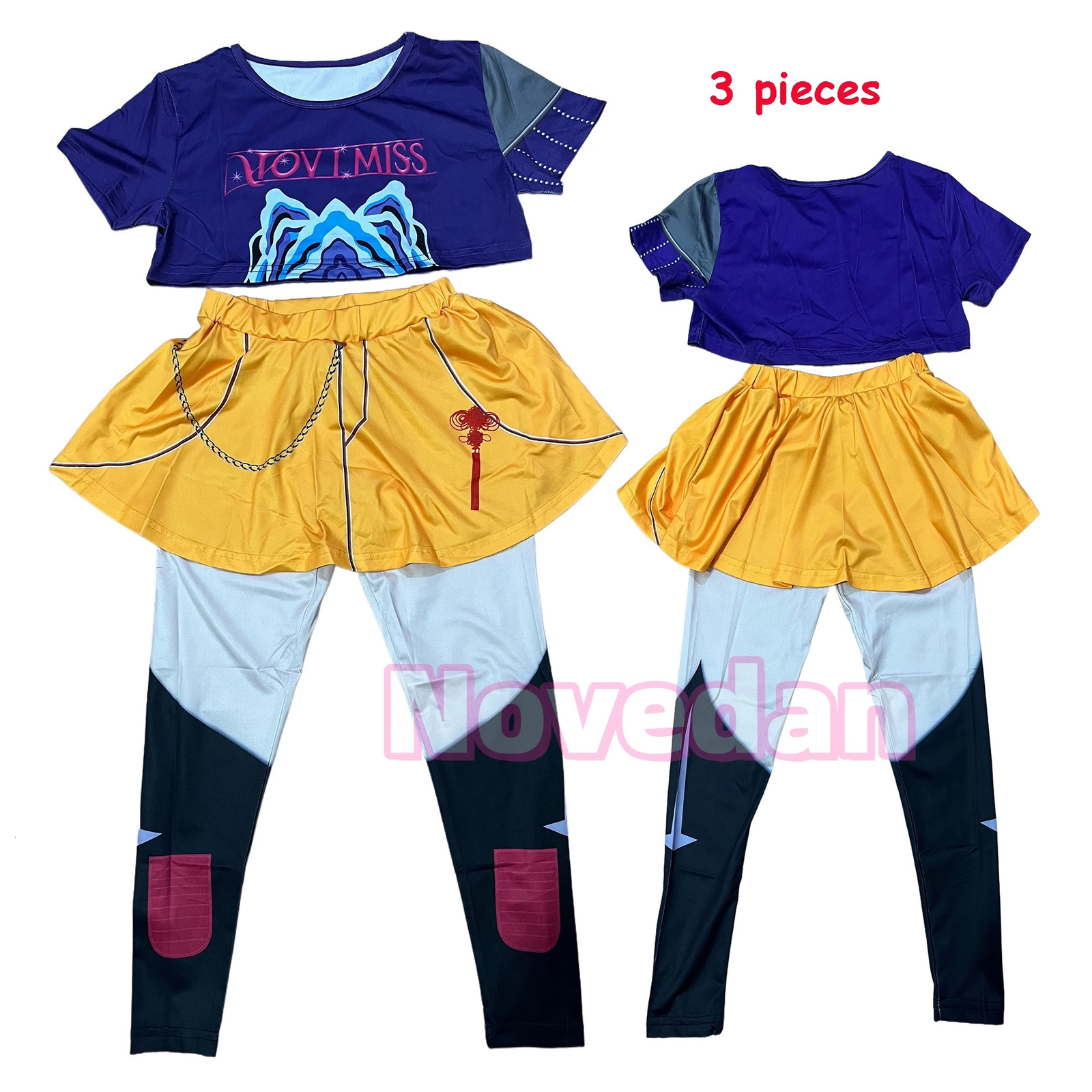 Kids KPop Demon Hunters Costume Set Zoey Rumi Mira Cosplay Huntrix Golden Girls Fancy Dress For Birthday Party Halloween Xmas251010