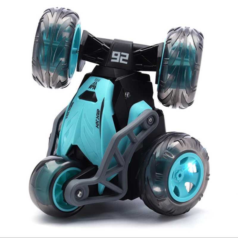 RC Car Kids Toy Remote Control Stunt Car 360 Rotare Twist Truck 5 Wheel Dump Truck OffRoad Vehicle Electric Toys Children GiftT251010