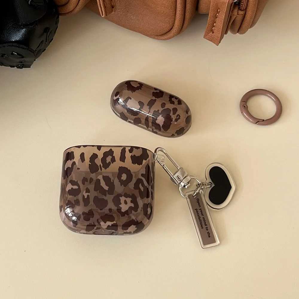 fashion luxury leoPard print pattern black love heart Pendant for airpods 4 3 1 pro 2 soft silicone protection case T251010 - view 6