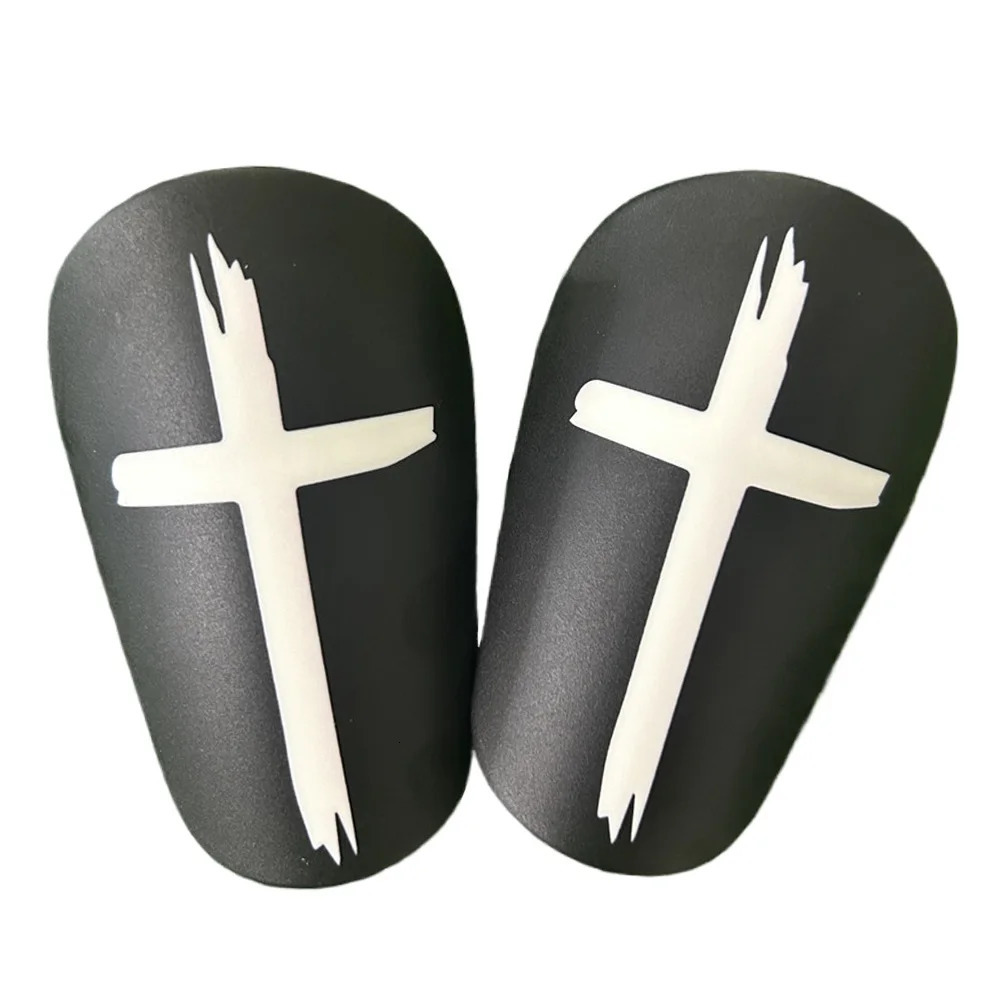 1 Pair Mini Soccer Shin Guards Cross Small Football Pads Shock Absorbing Leg Protector for Men Women 251010