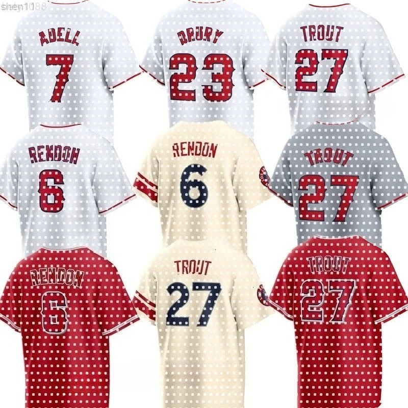 la Custom NEW Angels Baseball Jersey Mike Trout Anthony Rendon Jo Adell Brandon Drury Taylor Ward Moniak Logan O'Hoppe Luis Rengifo Zach Neto Ben