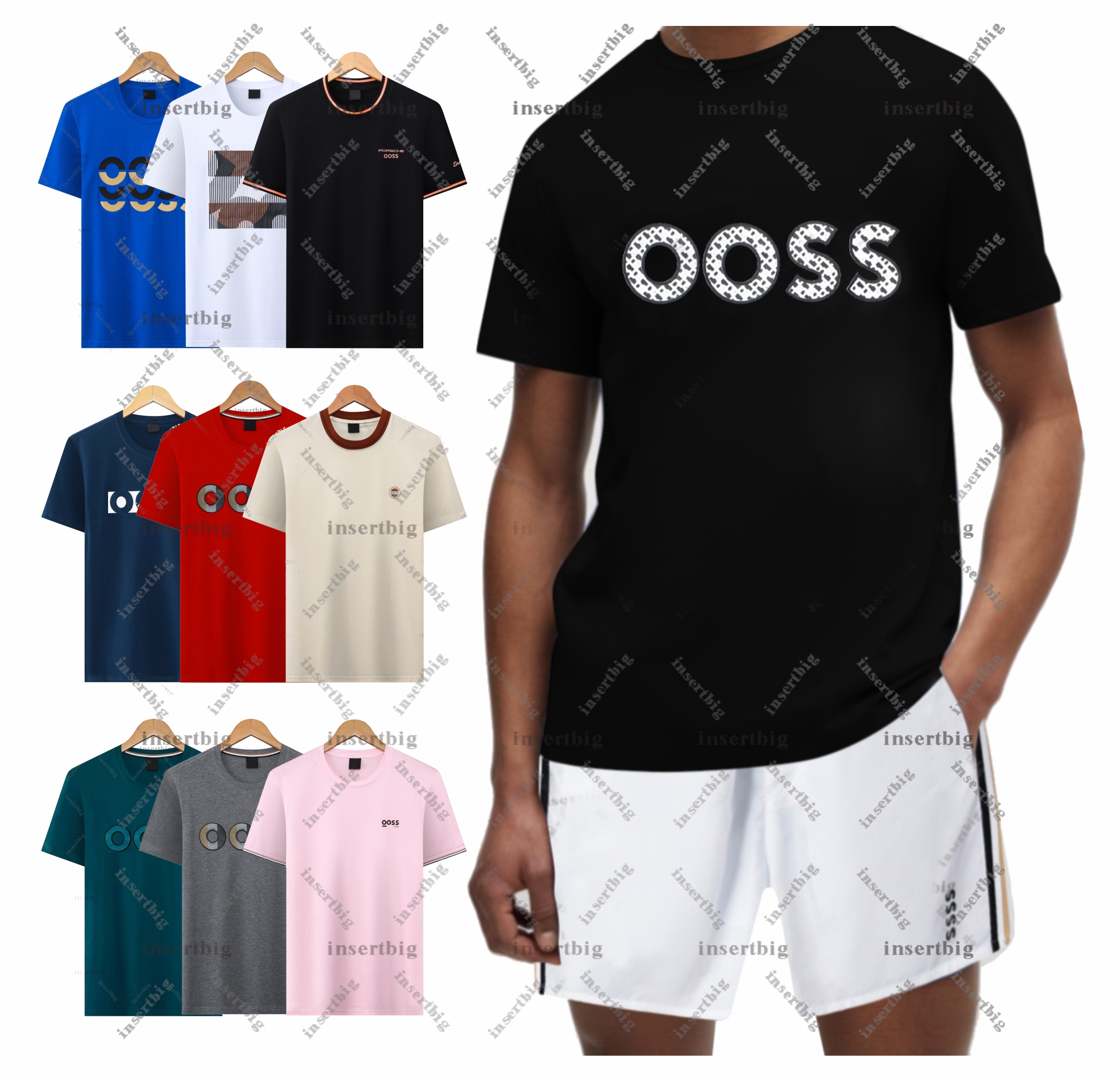 Summer Designer Mens T Shirt with Letter Printing High Quality 100% Cotton T Shirt Comfortable Elastic Round Neck Men's and Women's Tshirt