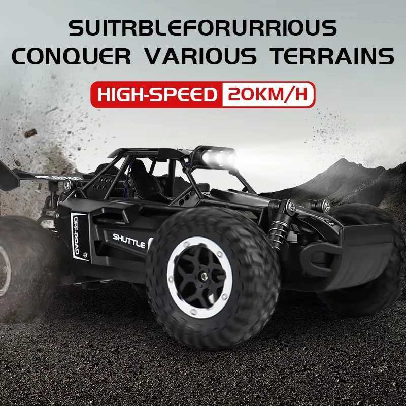 ZWN 116 24Gh Model RC Car With LED Lights 2WD Offroad Remote Control Climbing Vehicle Outdoor Cars Toys for Boys Girls GiftsT251010