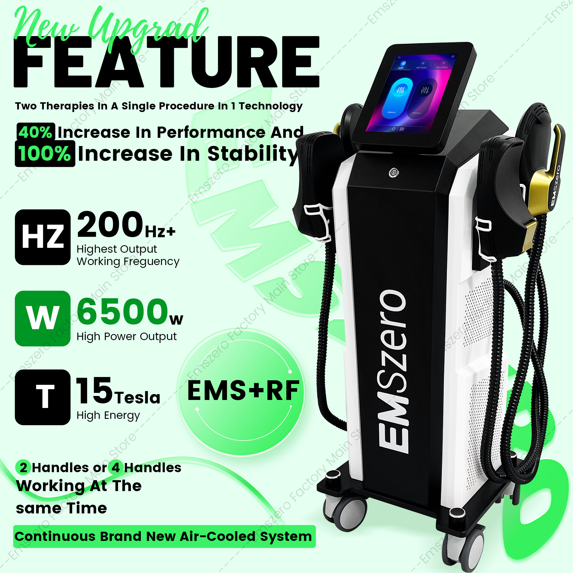 EMS Body Sculpting Machine HI-emt Fat Burning 15Tesla 200HZ Weight Loss EMSZERO Beauty Salon Device Tighten Skin and Tone Muscles Equipment