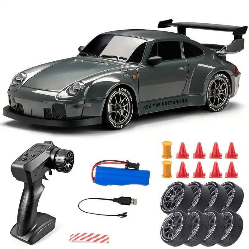 4WD RC Drift Car With LED Light 24G Radio 20KMh High Speed Remote Control Racing Cars Vehicle Model Toy Gift for Boy Girl KidT251010