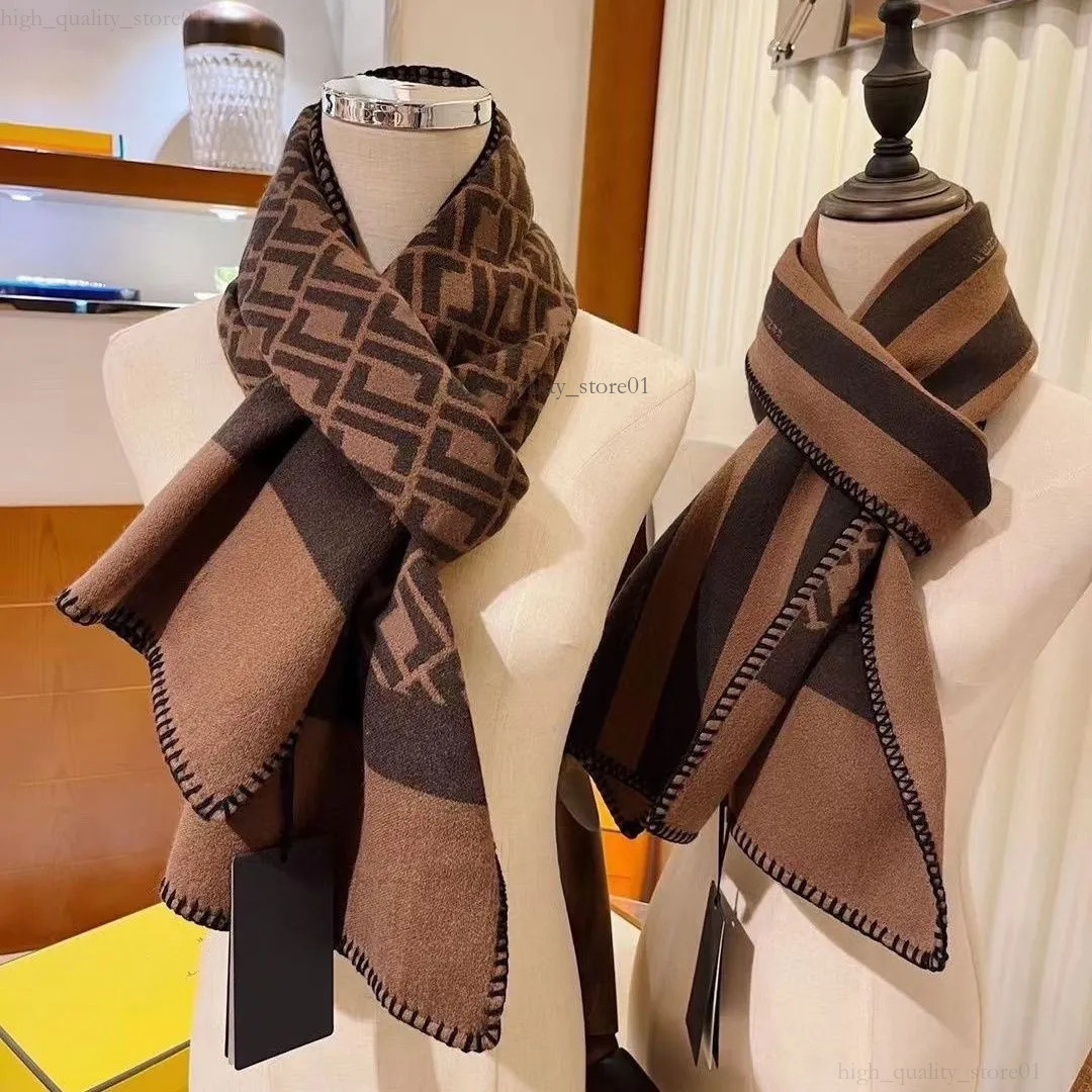 Ff Scarfs Stylish Women Cashmere Designer Scarf Full Letter Printed Scarves Soft Touch Warm Wraps With Tags Autumn Winter Long Shawls 44b FF UO9D