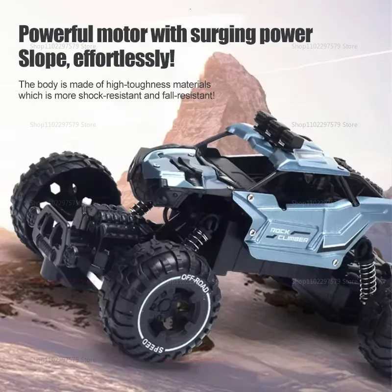 24G Alloy Electric Remote Control Car High Speed Off Road Racing Vehicle Truck Mini RC Car Toys for Boy Childrens Birthday GiftT251010