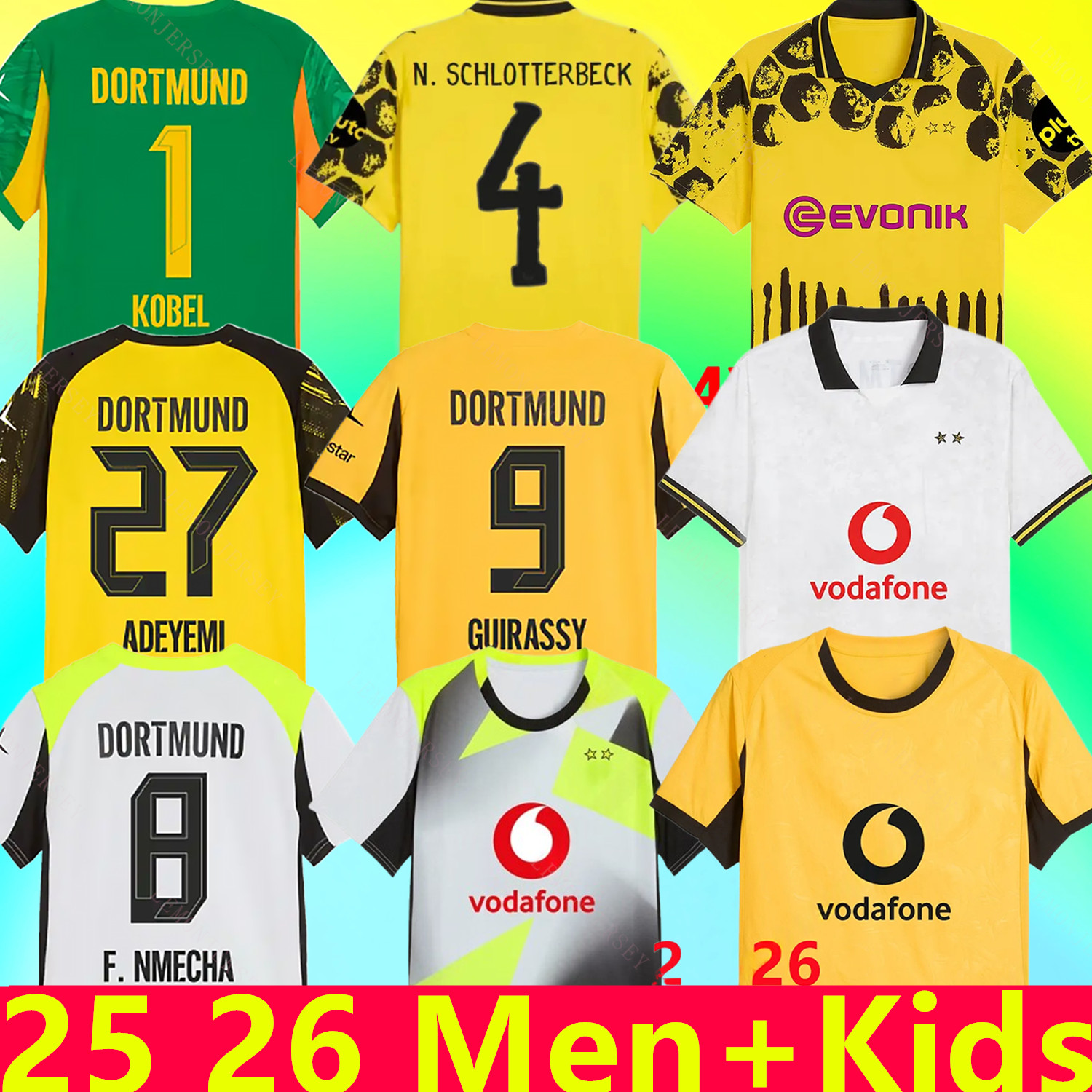soccer jerseys 25 26 Special HALLER 2025 2026 4th SABITZER GUIRASSY football shirt ADEYEMI BRANDT N.SCHLOTTERBECK All Black MOUKOKO F.NMECHA MALEN KOBEL men kids Kits