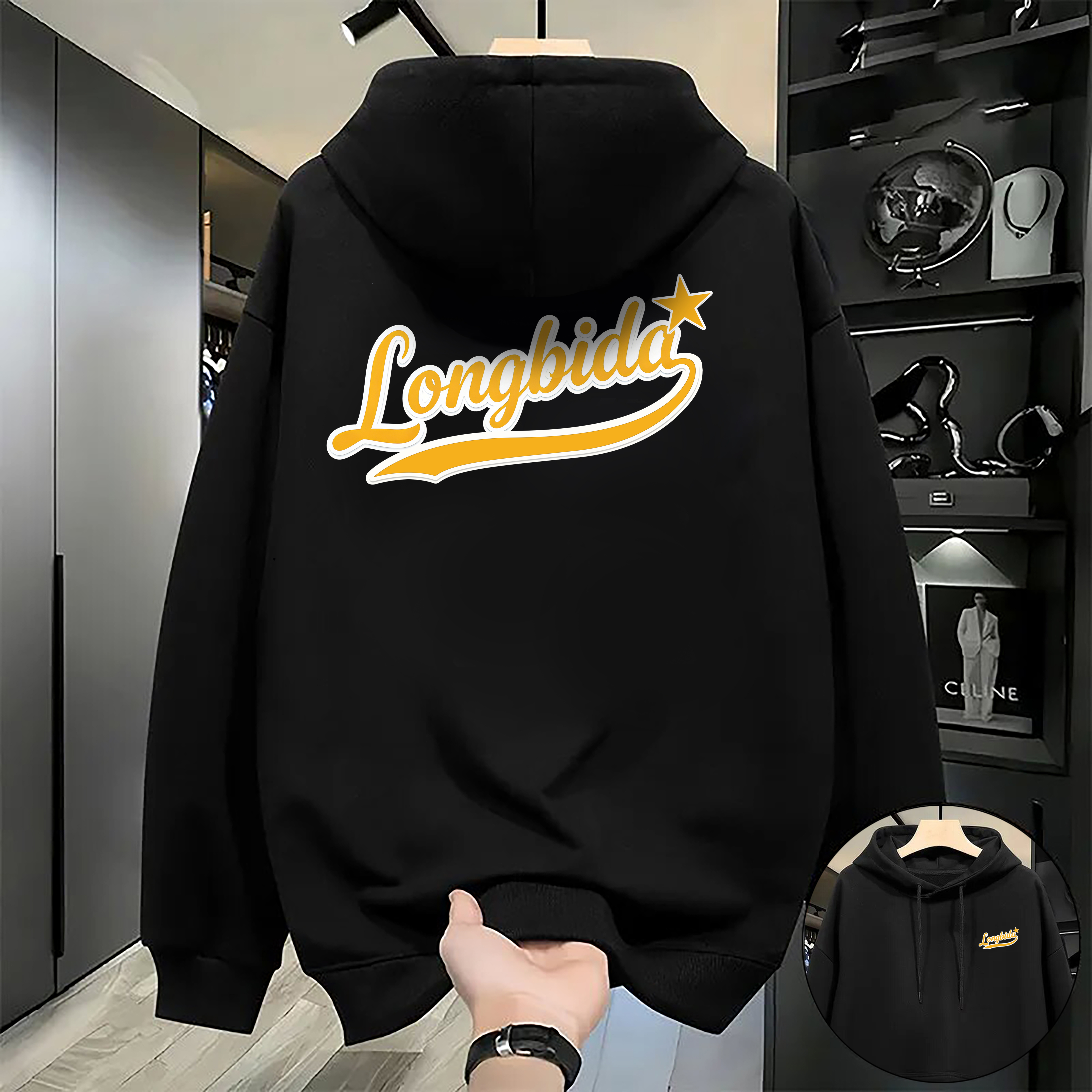 Casual ZipUp Hoodie HarajukuInspired Oversized Sweatshirt for Men and Women Grunge Strtwear Fashion L251018VLBC