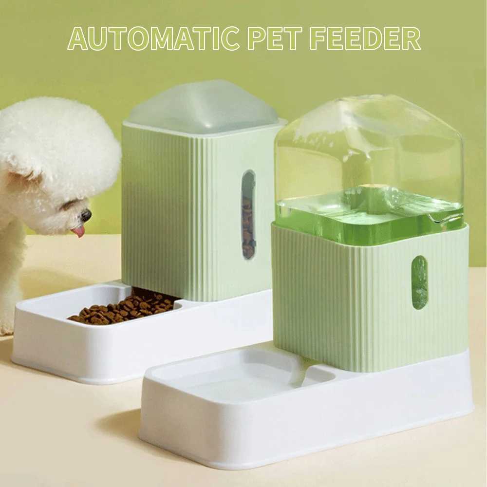 Automatic Pet Feeder 35L Large Capacity Pets Feeding Bowls Cat Water Dispenser Dog Food Feeder Drinking Fountain Feeding Bowl C251009
