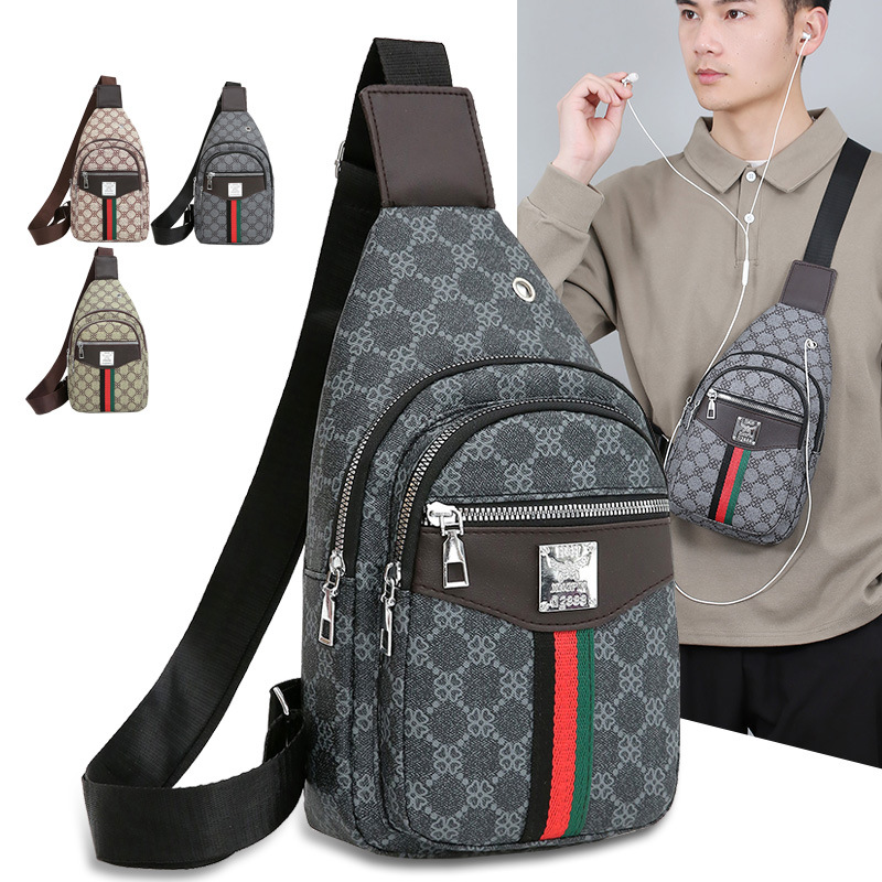 Designer Bag Unique Chest Crossbody Bag For Women Waterproof Lightweight Outdoor Casual Luxury Bag Shoulder Bag Trendy Cool PU Fashion Men's Ches