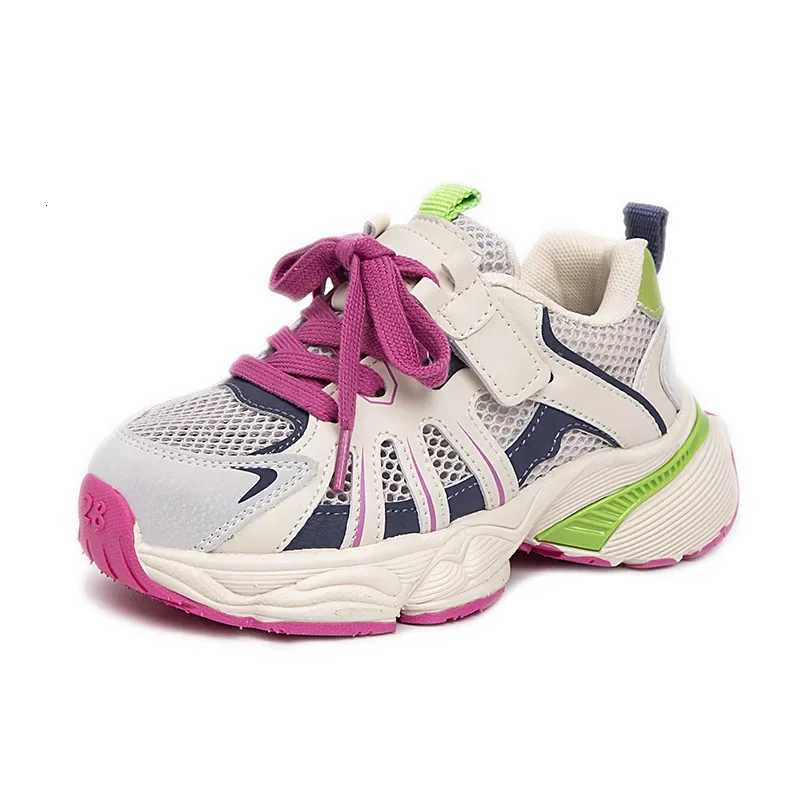 Childrens Boys Girls Chunky Sneakers Kids Hiking Tennis Running Shoes New Toddler Lightweight Breathable Casual Trainers H260130