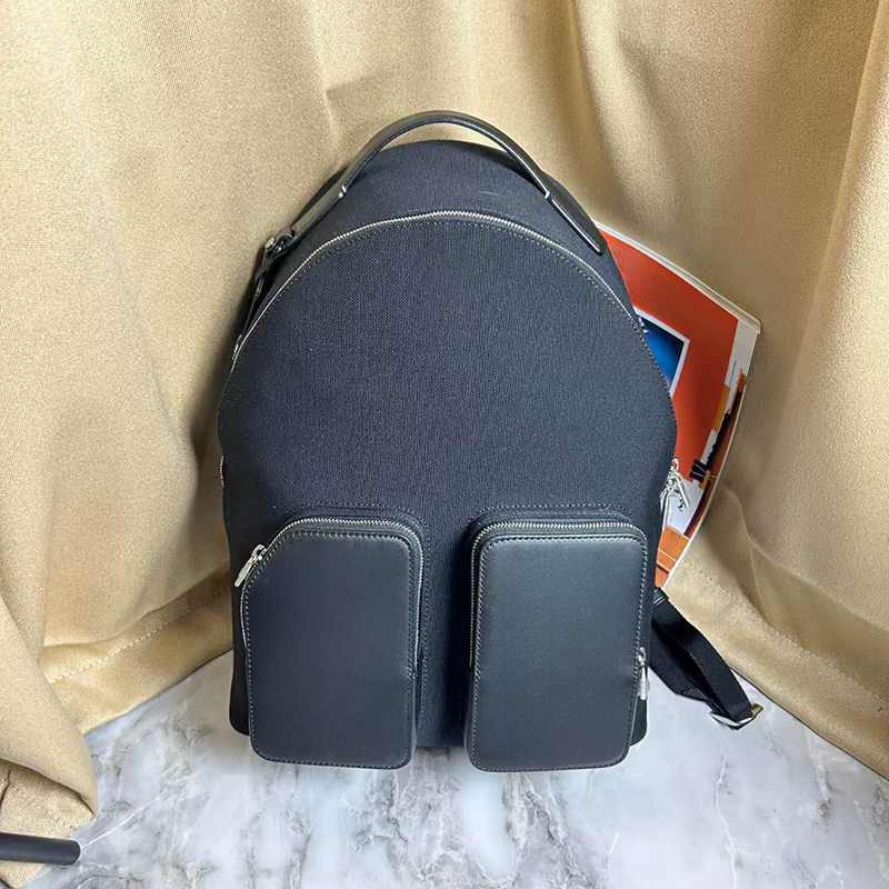 Backpacks Mens Schoolbag Rim0 Fashion Leather Striped Business Bag Business Senior Computer bag Large Capacity Travel Commuter Shoulder Bags